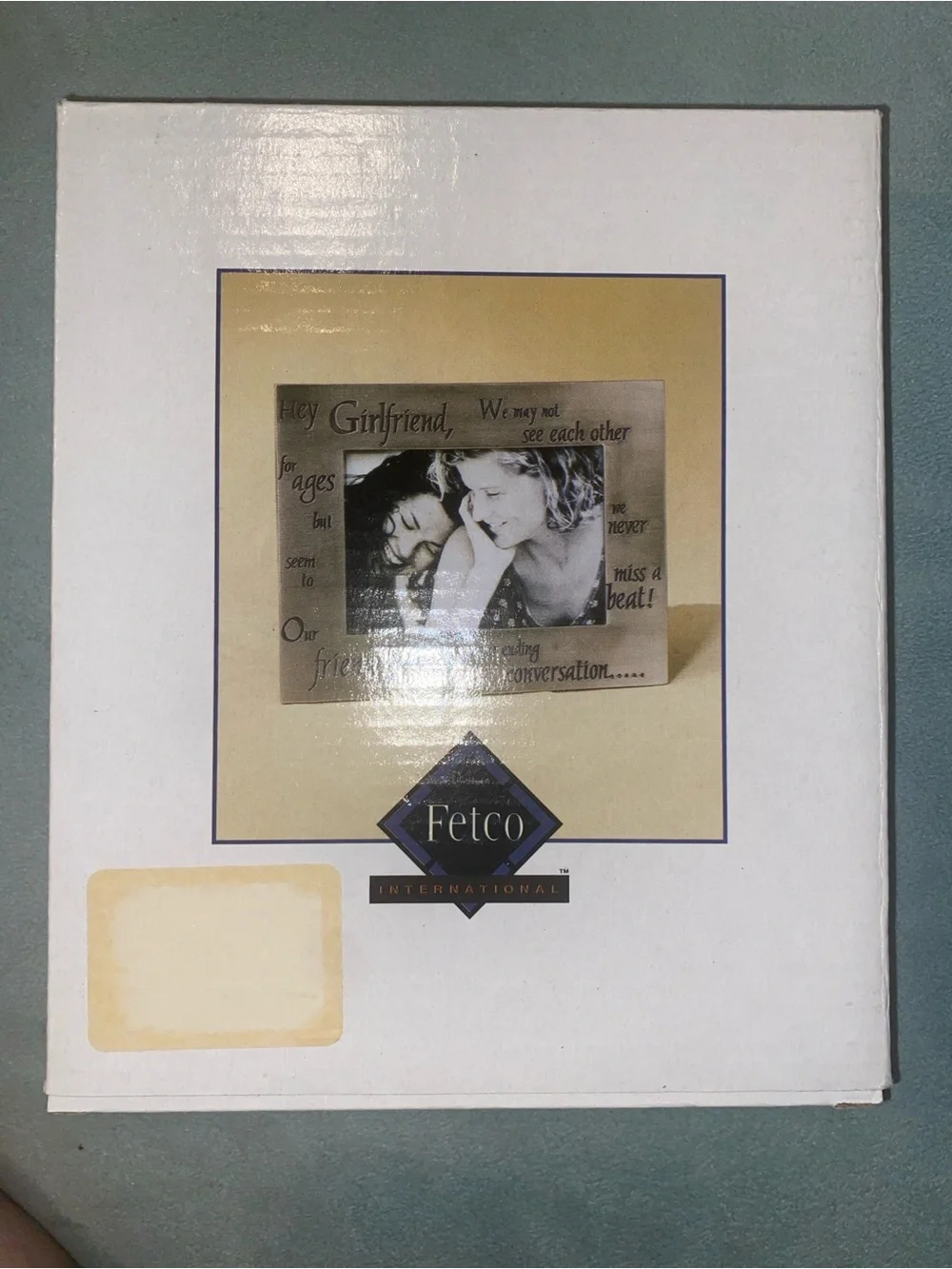 Fetco “Hey Girfriend” metal frame